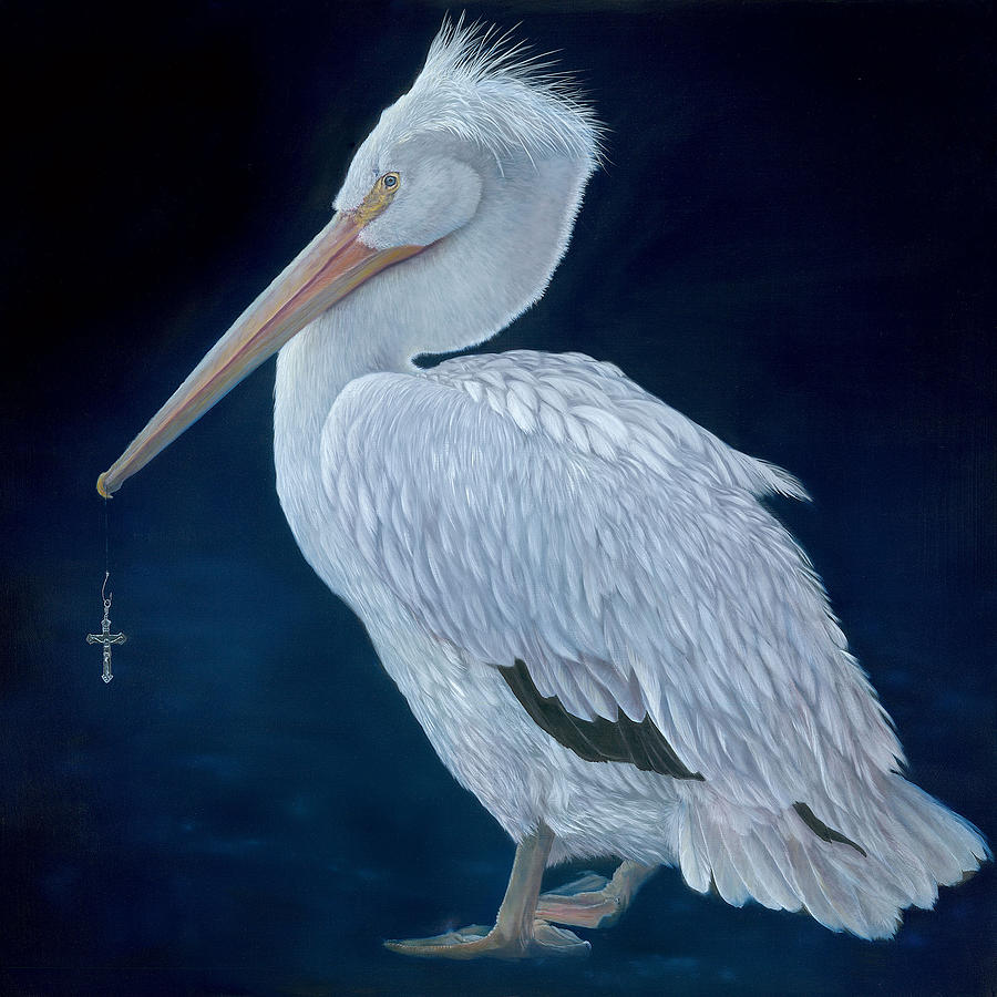 Pelican Of Mercy Painting By Linda Schroeter Fine Art America