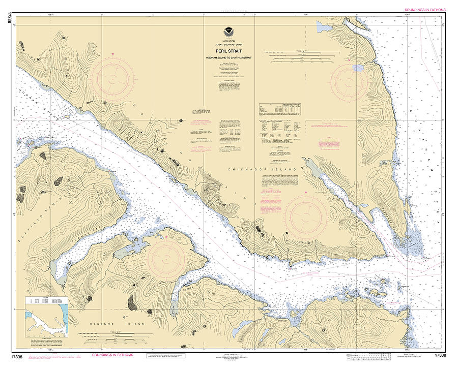 Peril Strait Hoonah Sound To Chatham Strait Alaska Noaa Chart 17338