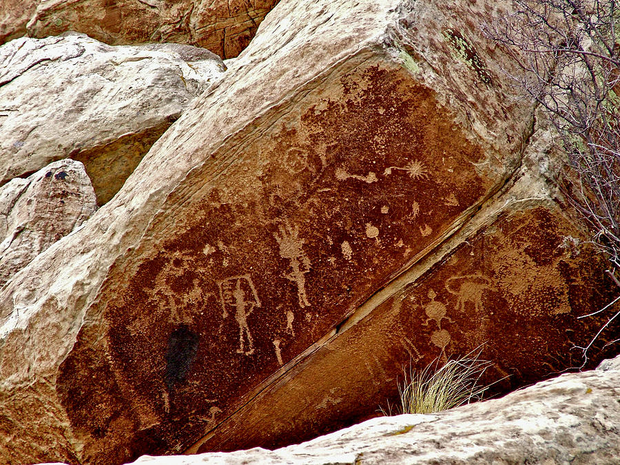 Petroglyphs On Puerco Ruin Trail Petrified Forest National Park