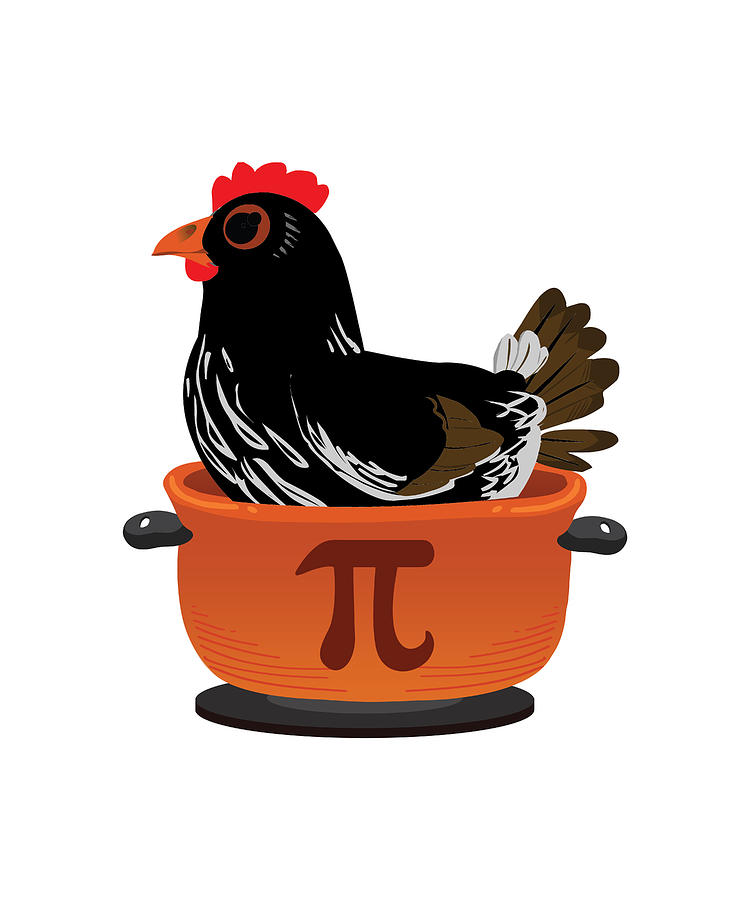 Pi Day Chicken Pot Pie Pun Science Funny T Shirt Digital Art By Michael