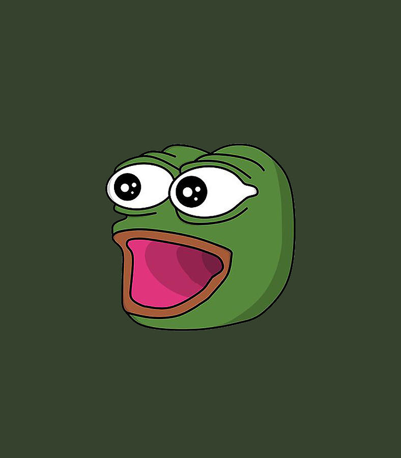 POGGERS Emote Frog Digital Art By Rainix Macke