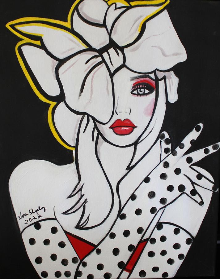 Pokka Dot Lady Painting By Nora Shepley Fine Art America