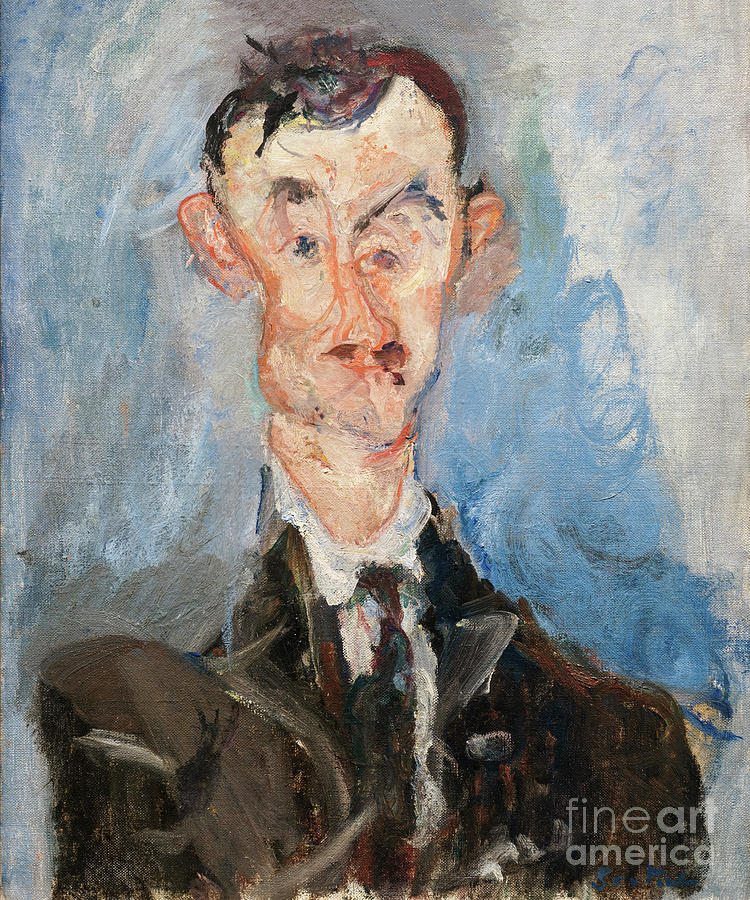 Portrait Of A Man Emile Lejeune Soutine Painting By Chaim Soutine