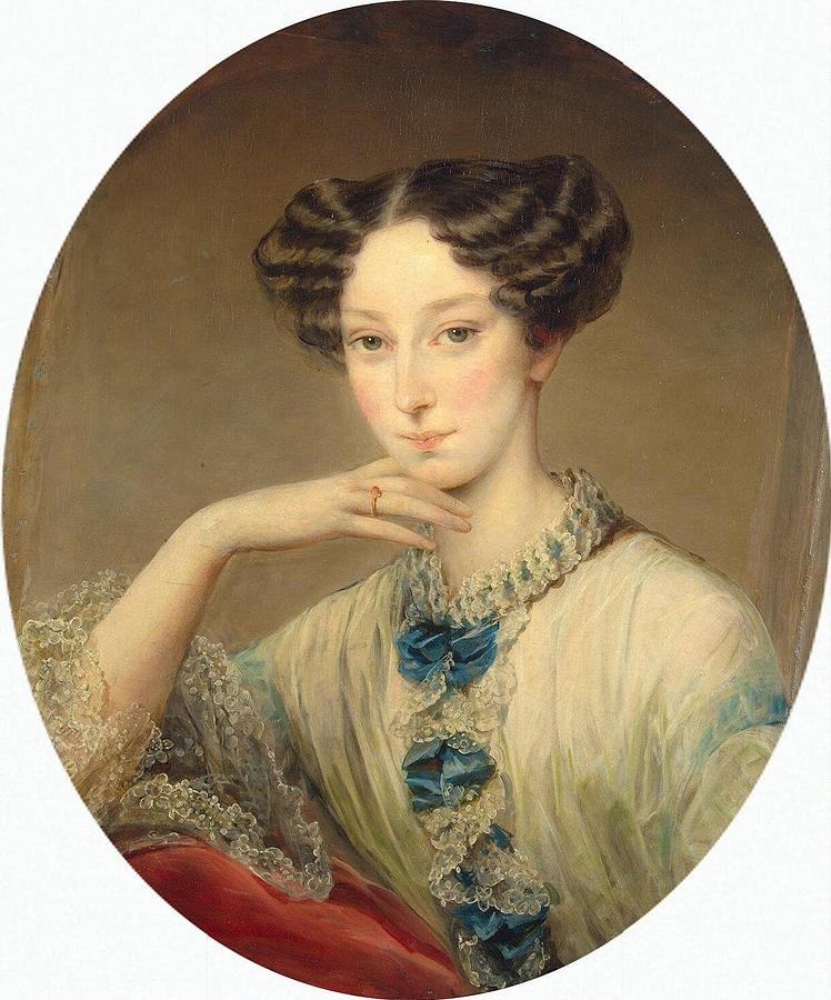 Portrait Of Grand Duchess Maria Alexandrovna Painting By