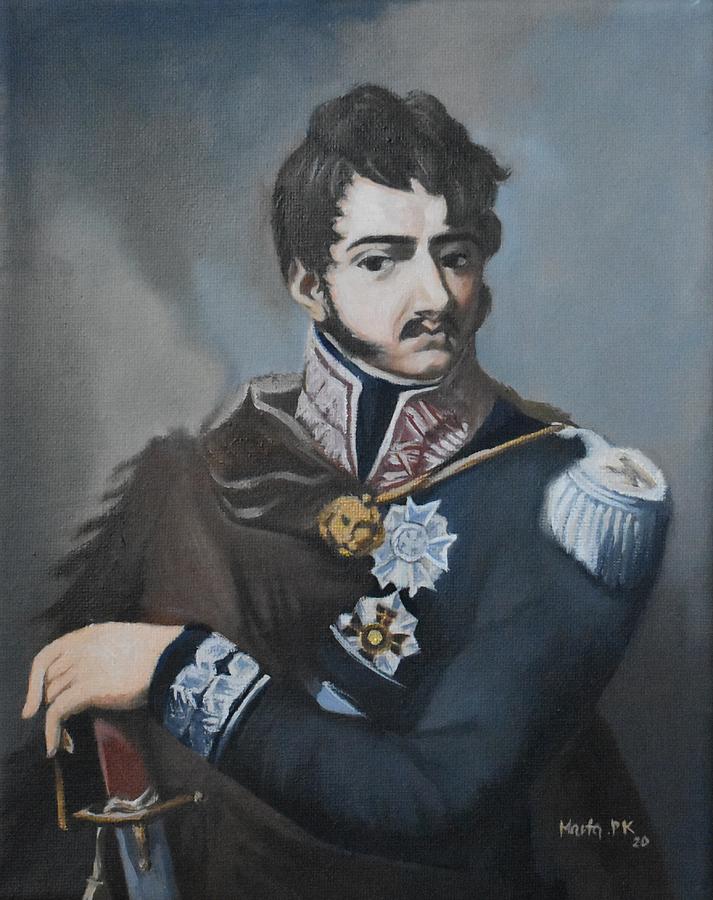 Portrait Of Prince Jozef Antoni Poniatowski Painting By Marta Pawlowski