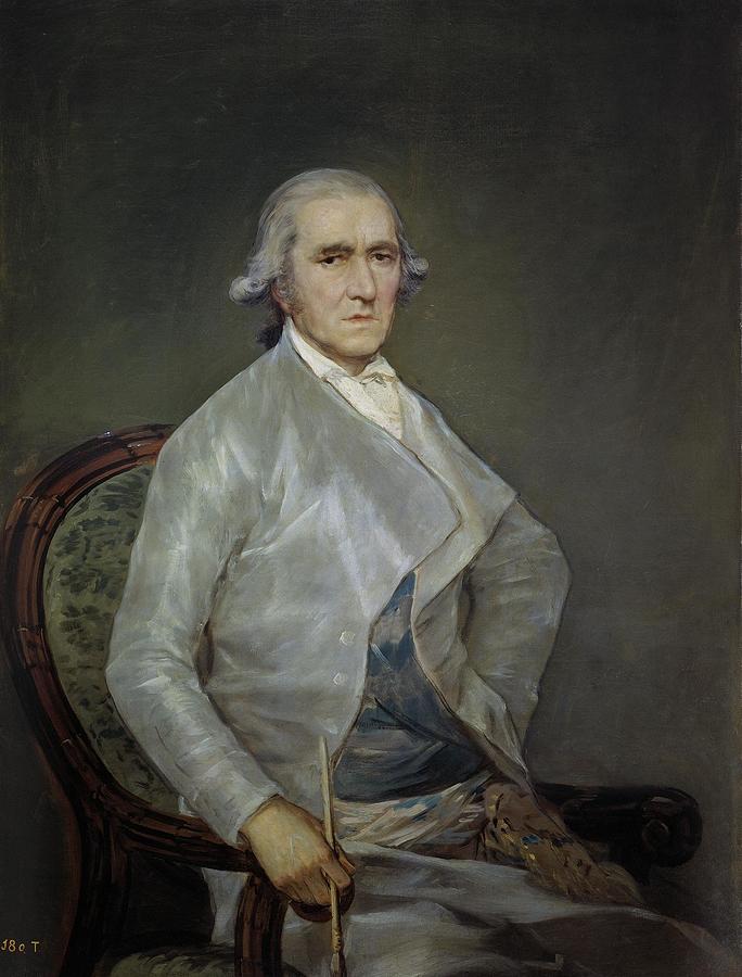 Portrait Of The Painter Francisco Bayeu Y Subias 1734 1795 Painting By