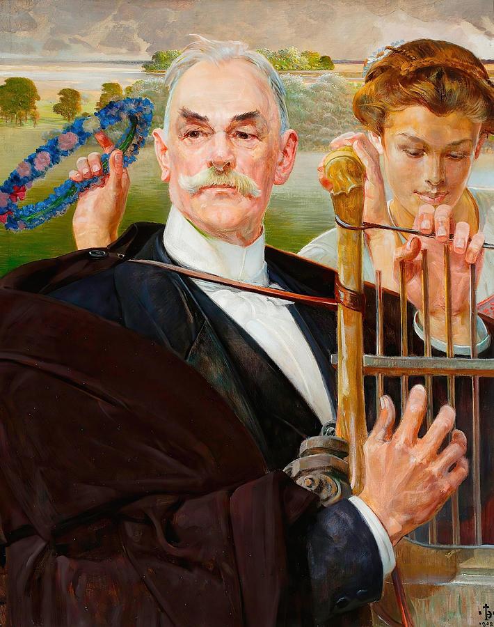 Portrait Of Wladyslaw Zelenski Drawing By Jacek Malczewski Polish