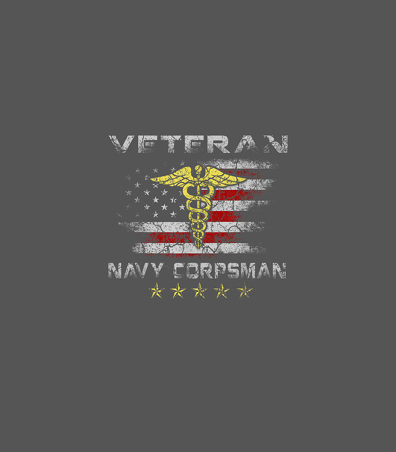 Proud Veteran Navy Corpsman For Men Digital Art By Finnlk Raega Fine