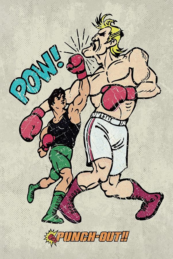 PunchOut Vintage V01 Digital Art By Gene Bradford