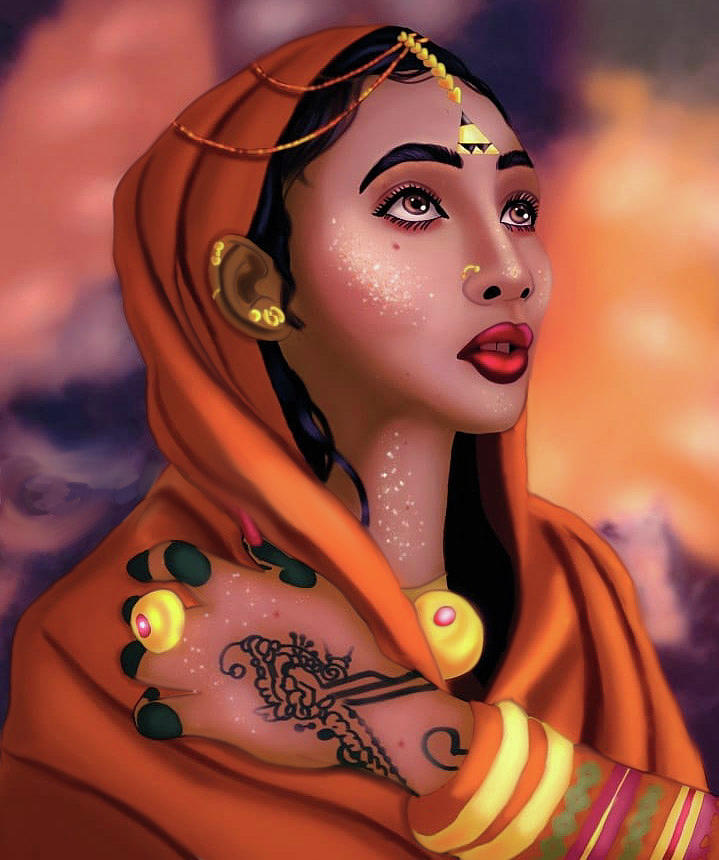 Queen Of Sheba Digital Art By Artlas Draws Pixels