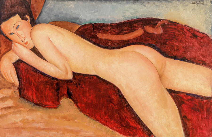 Reclining Nude From The Back Painting By Amedeo Modigliani Pixels