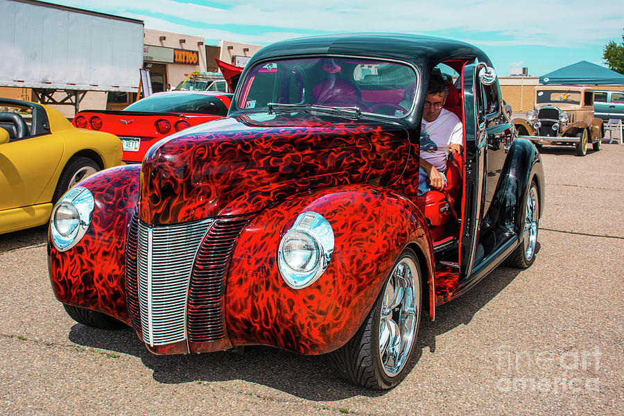 Red Hot Rod Photograph By John Bartelt Pixels