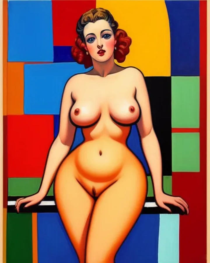 Retro Nude Pinup Milf Digital Art By Whitney Ervin Pixels