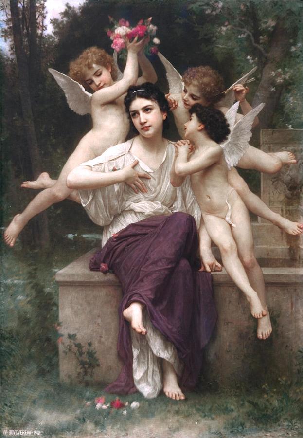 Reve De Printemps Dream Of Spring Painting By William Adolphe