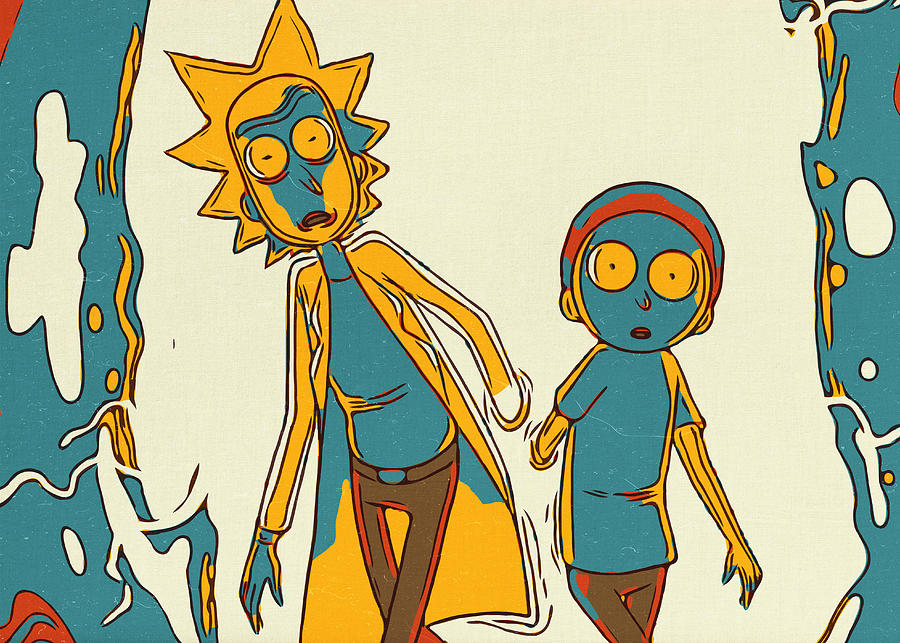 Rick And Morty Digital Art By Theartghost