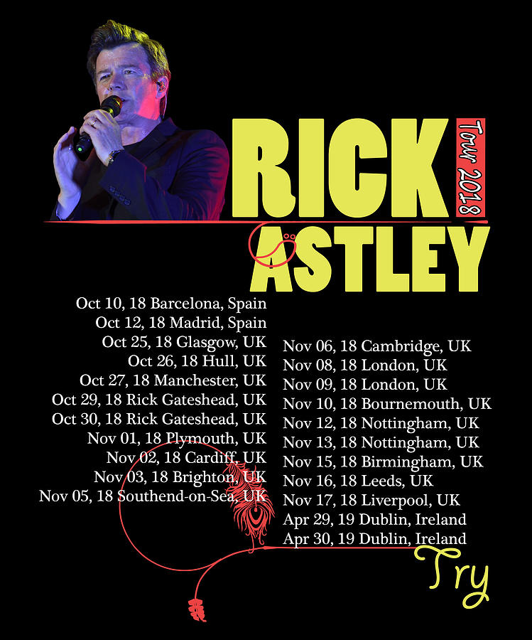 Rick Astley Tour Digital Art By Junlamb Okrd Fine Art America