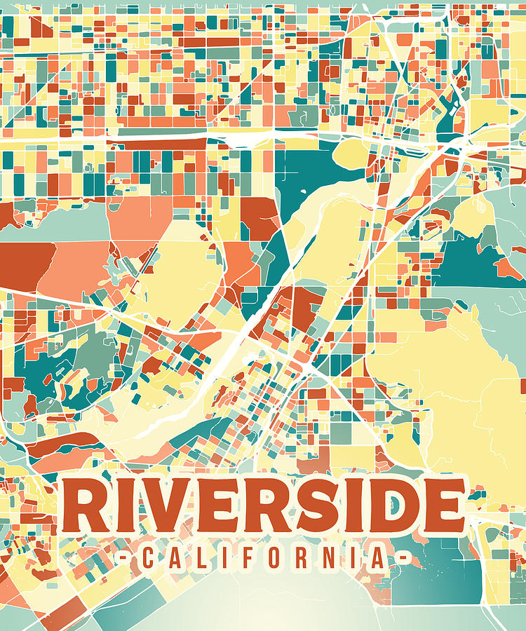 Riverside US Map Digital Art By Alexandru Chirila Fine Art America