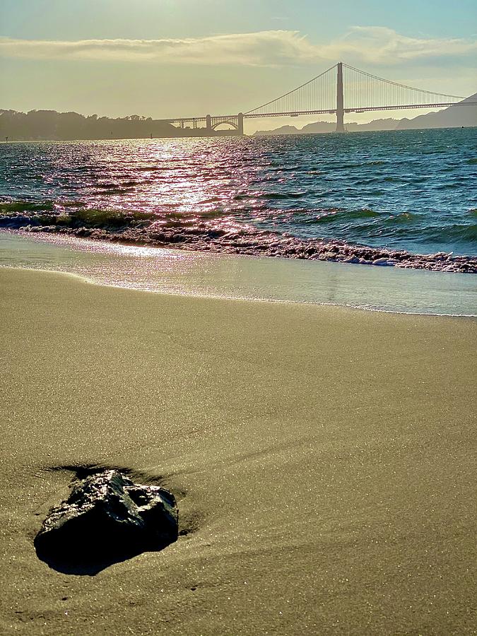 Rock And Beach San Francisco Photograph By David Perea Fine Art America