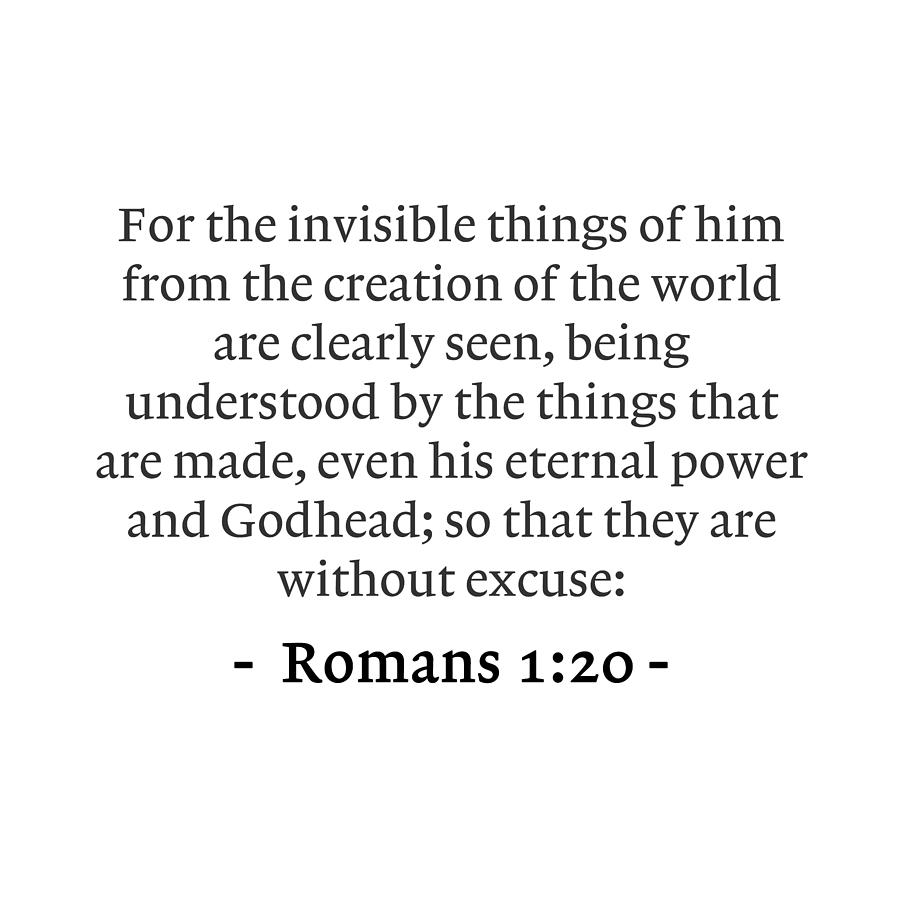 Romans For The Invisible Things Of Him From The Creation Of The