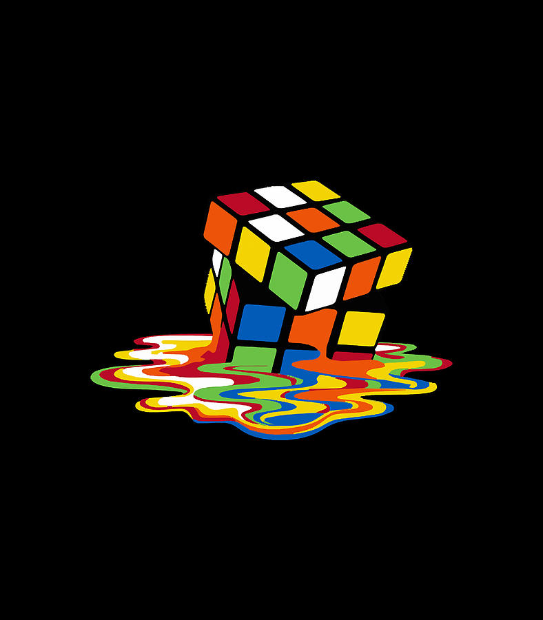 Rubiks Cube Melting Digital Art By Rubiks Cube Melting