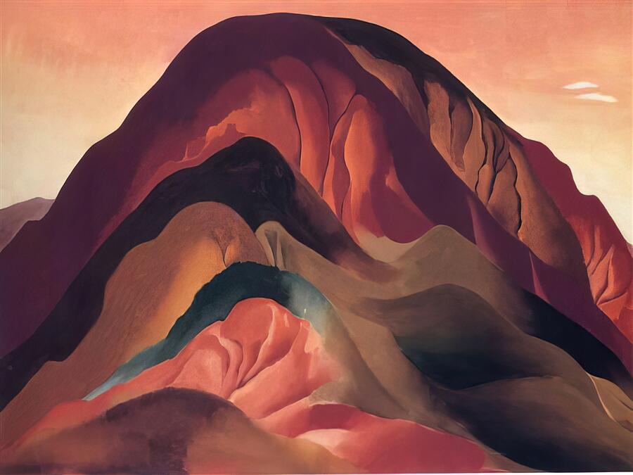 Rust Red Hills Painting By Georgia O Keeffe Fine Art America