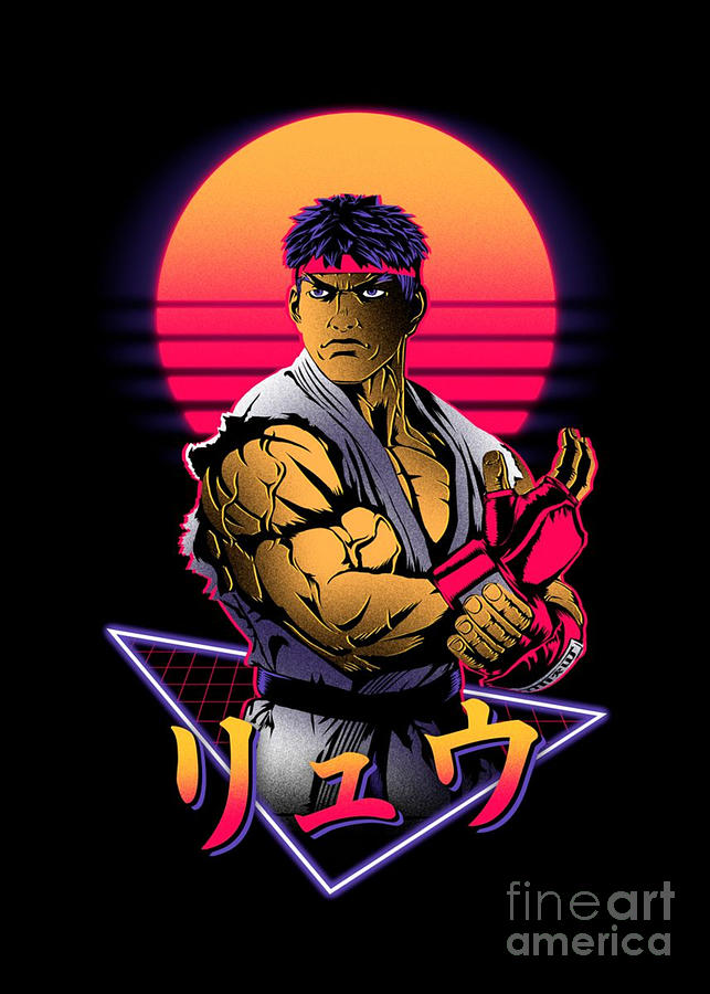 Ryu Street Fighter Digital Art By Isabel Dahl Pixels