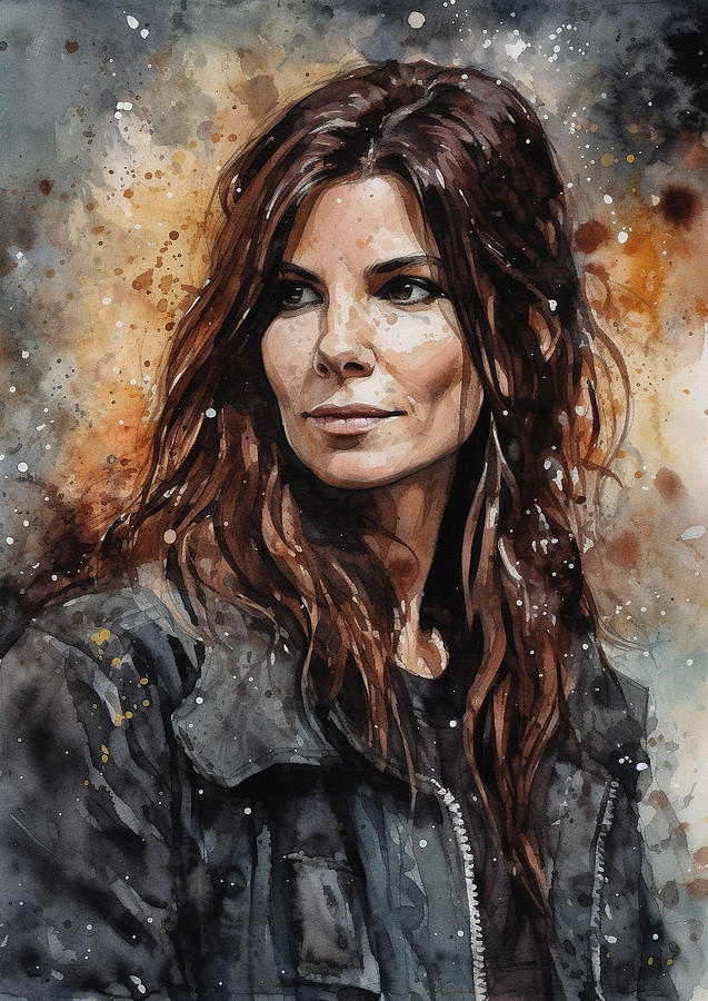 Sandra Bullock Digital Art By Thuy Dinh Thi Fine Art America