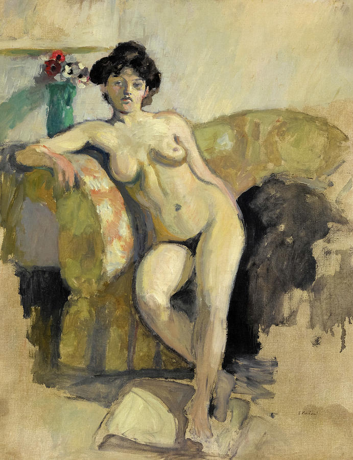 Seated Nude On A Sofa 1903 Painting By Edouard Vuillard Pixels