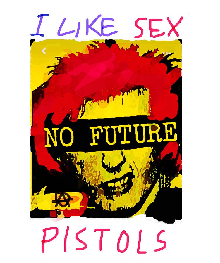 Sex Pistols No Future Drawing By Paul Sutcliffe Fine Art America