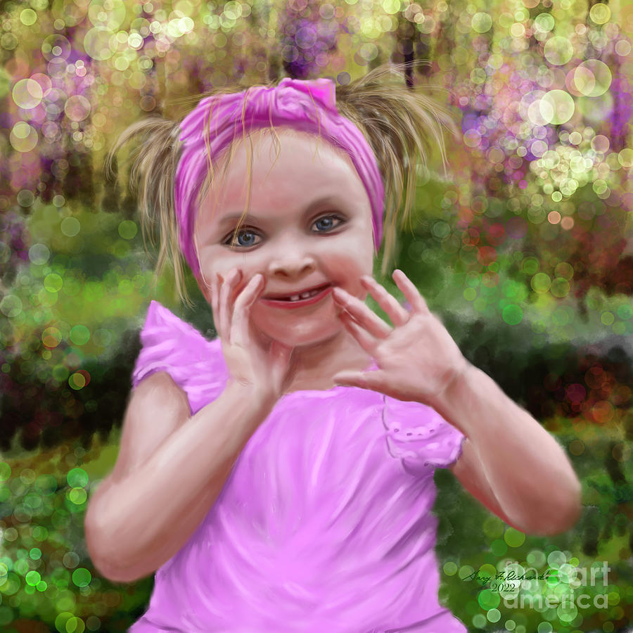 Shy Cutie Digital Art By Gary F Richards Fine Art America