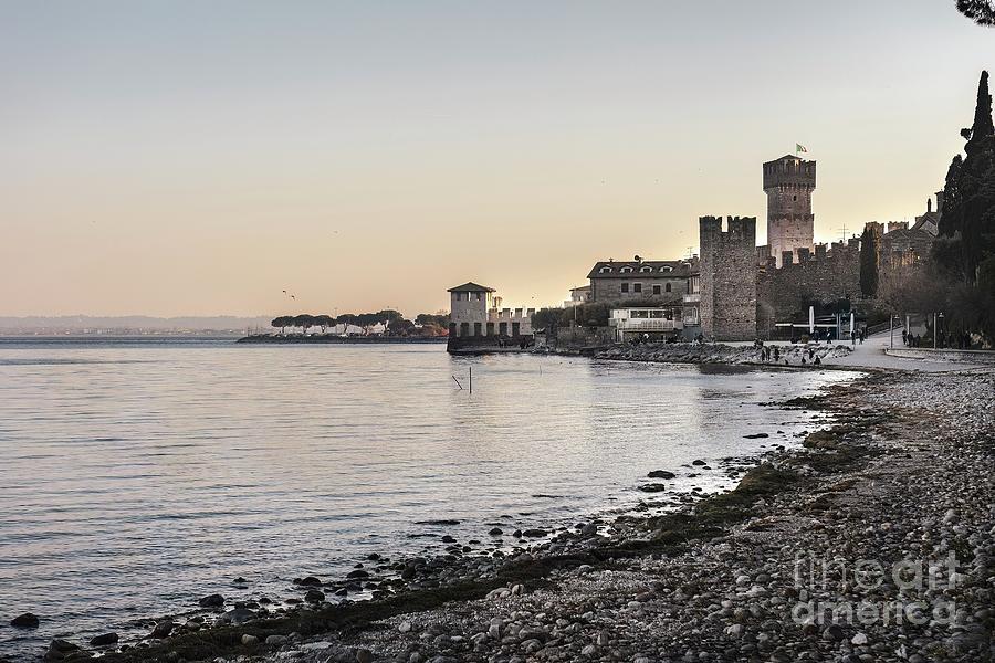 Sirmione Castle Overlooking Lake Garda Photograph By Filippo Carlot