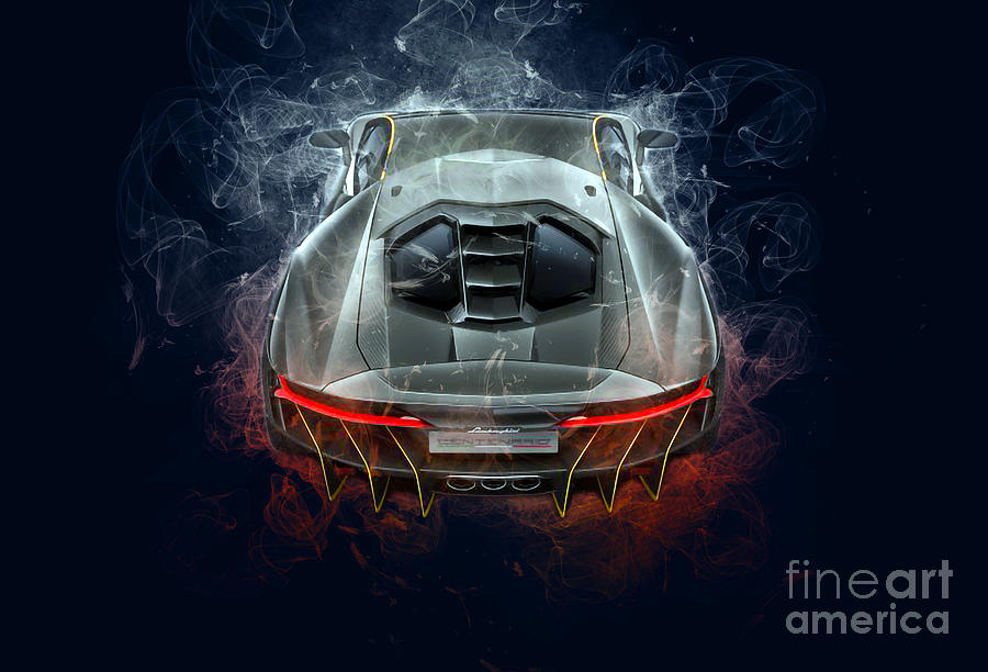 Smk Lamborghini Centenario Lp Roadster Drawing By Marietta