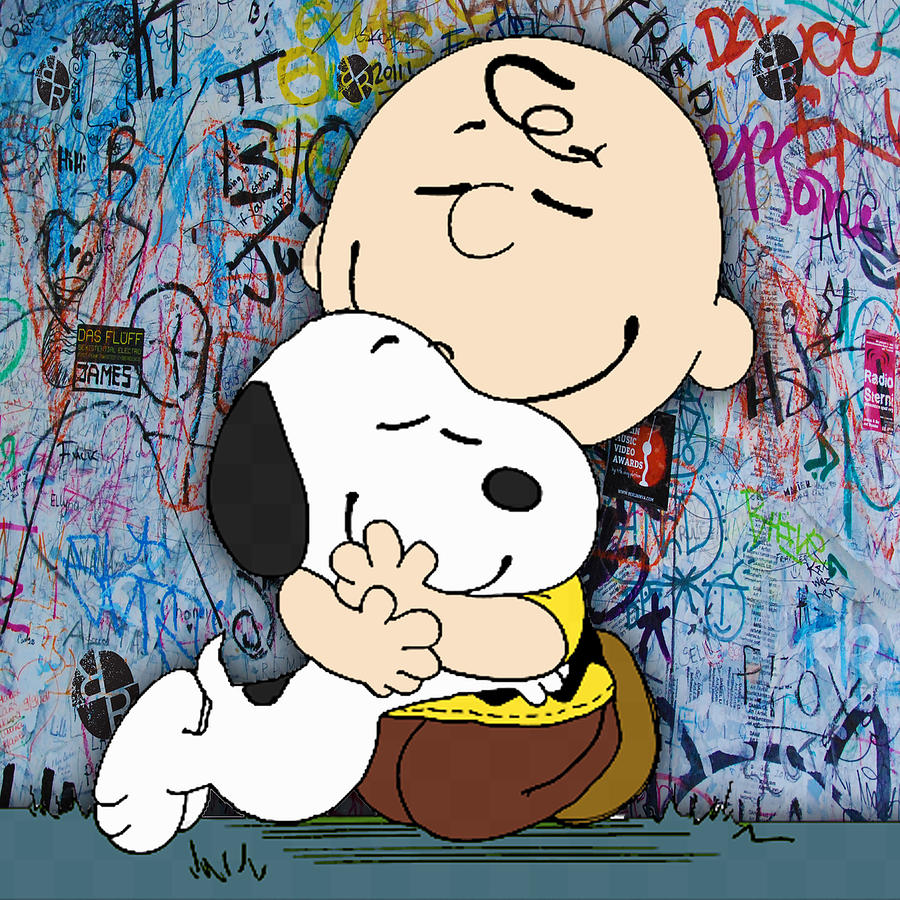 Snoopy And Woodstock Charlie Brown Peanuts Painting By Tony Rubino