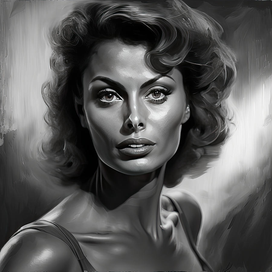 Sophia Loren No 2 Digital Art By My Head Cinema Pixels