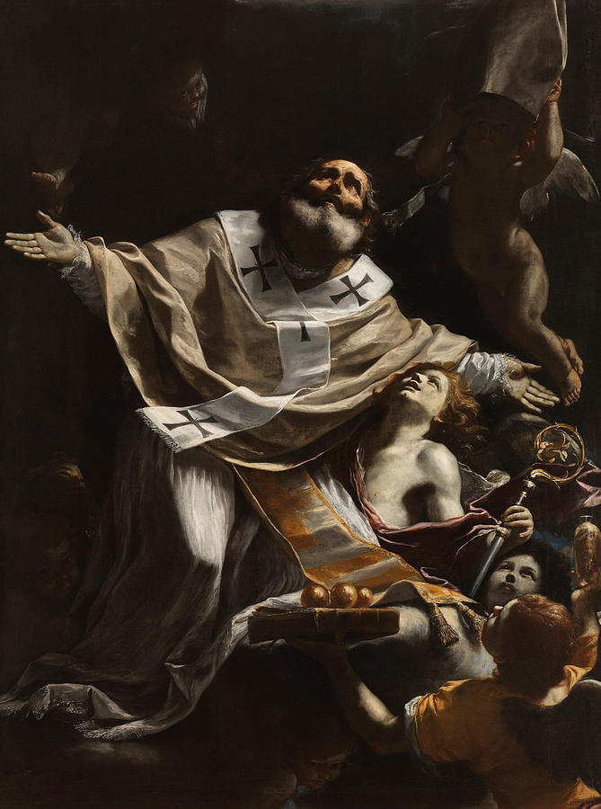 St Nicholas Of Bari Painting By Mattia Preti Fine Art America