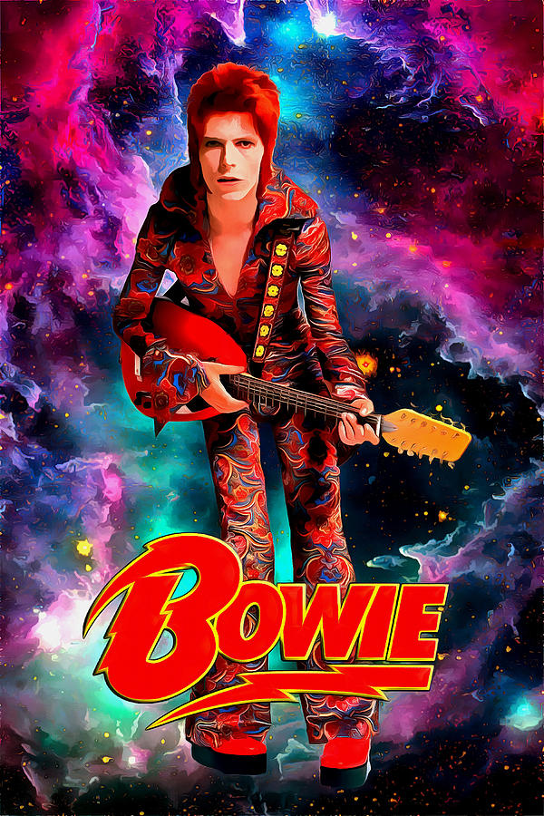 David Bowie Tribute Starman By James West Mixed Media By The Rocker