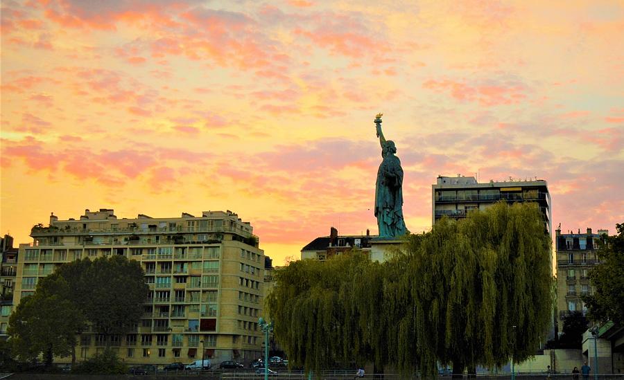 Statue Of Liberty Pont De Grenelle Paris France Photograph By