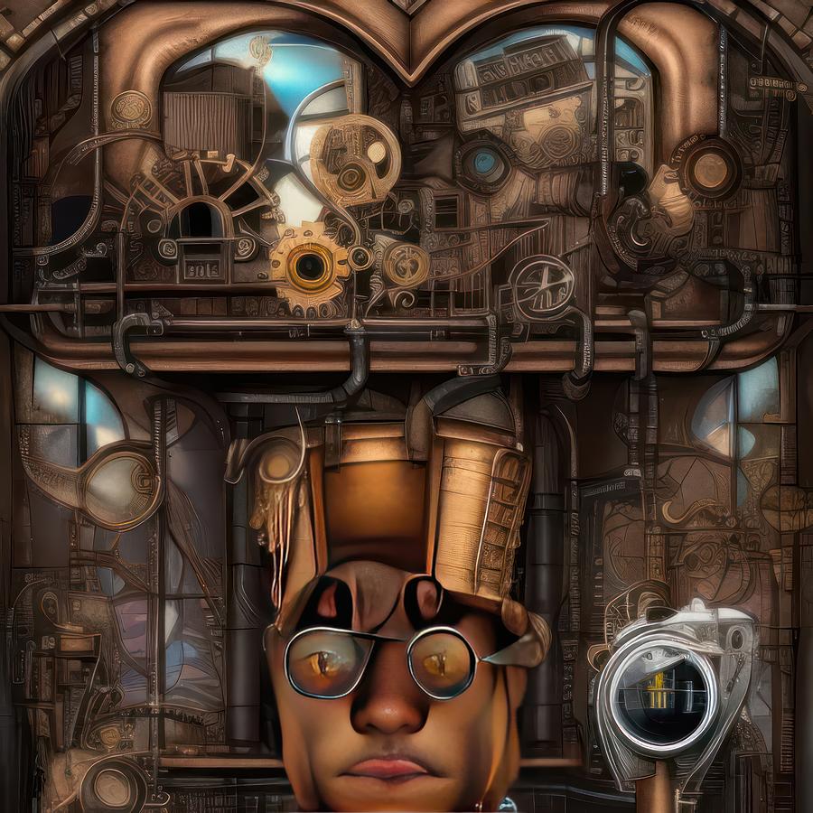 SteamPunk Madness Machine One Digital Art By Robert Ebert Fine Art