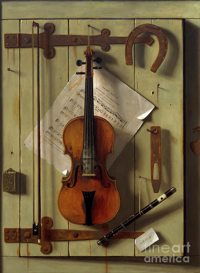 Still Life Violin And Music Photograph By William Michael Harnett