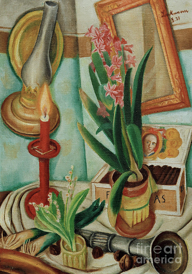 Still Life With Burning Candle AKG212439 Painting By Max Beckmann