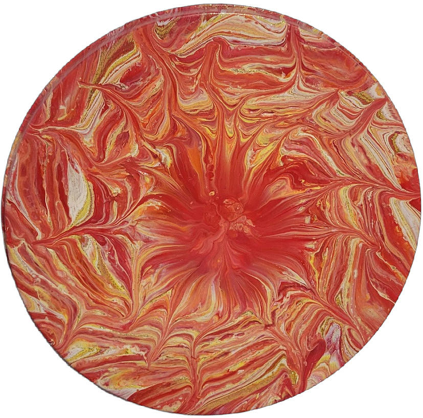 Sunburst Circle Painting By Kandace Mell Fine Art America