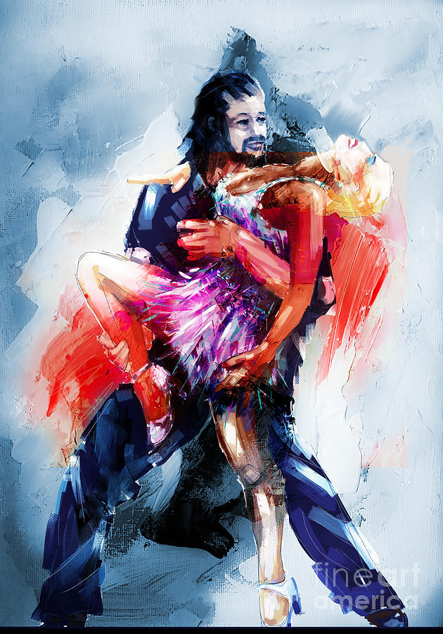 Tango Couple Dance F T Painting By Gull G Fine Art America