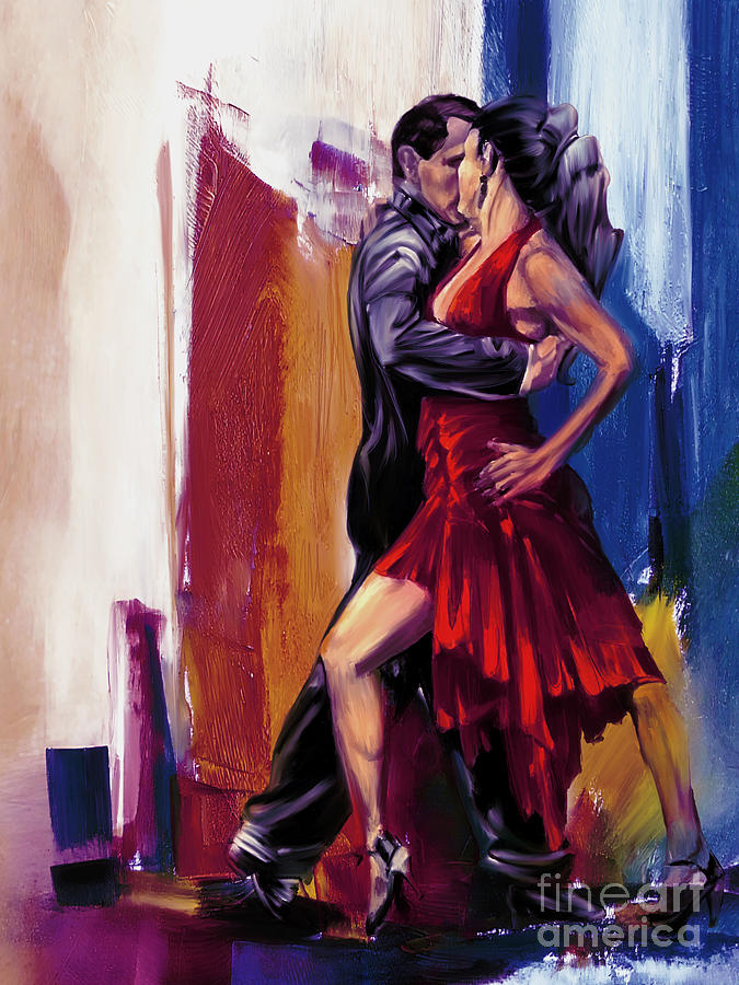 Tango Dancers Painting By Gull G Fine Art America