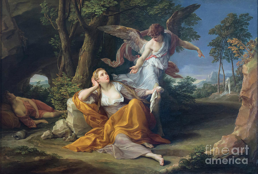 The Appearance Of The Angel To Hagar In The Desert Pompeo Batoni