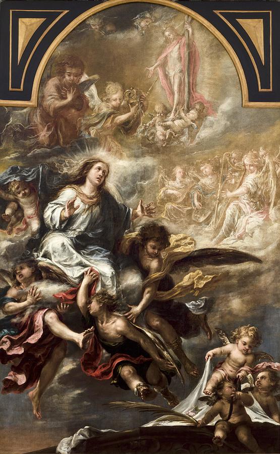 The Assumption Of The Virgin Painting By Juan De Vald S Leal Pixels