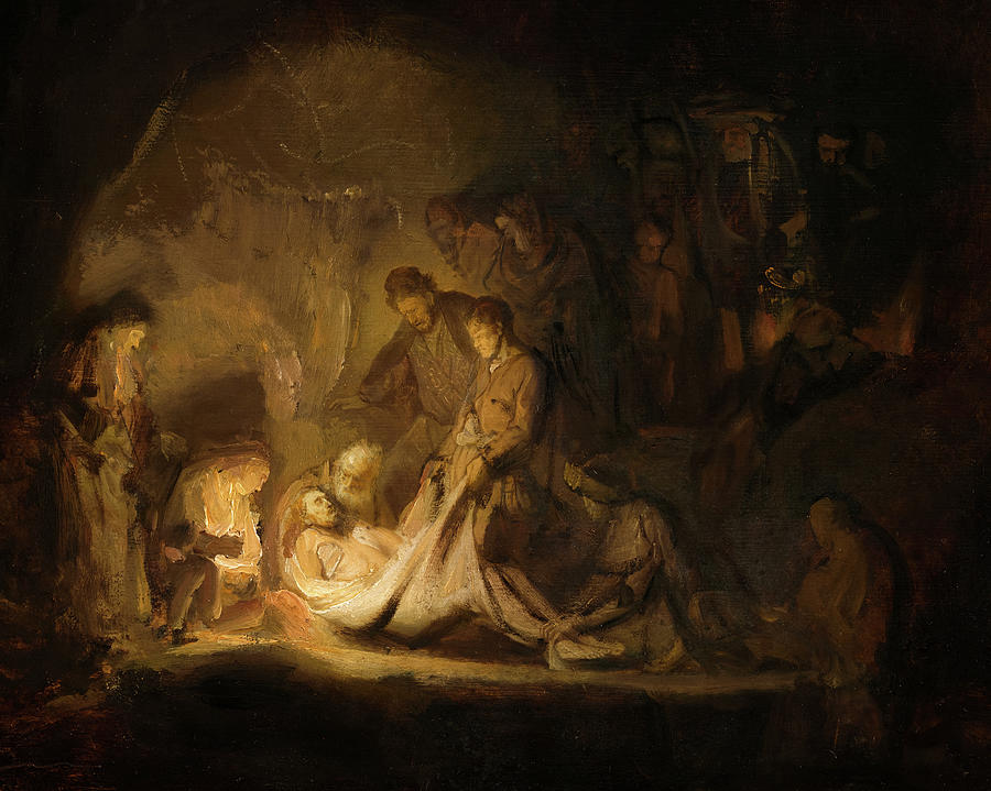 The Entombment Of Christ Painting By Rembrandt Fine Art America