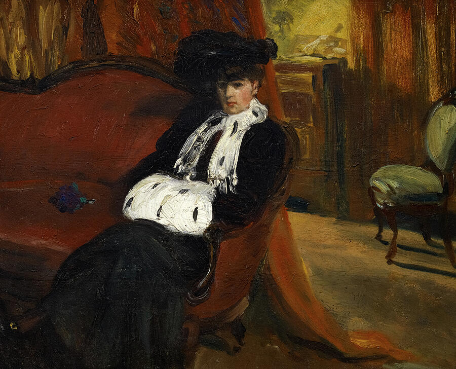 The Ermine Muff 1903 Painting By William James Glackens Fine Art America