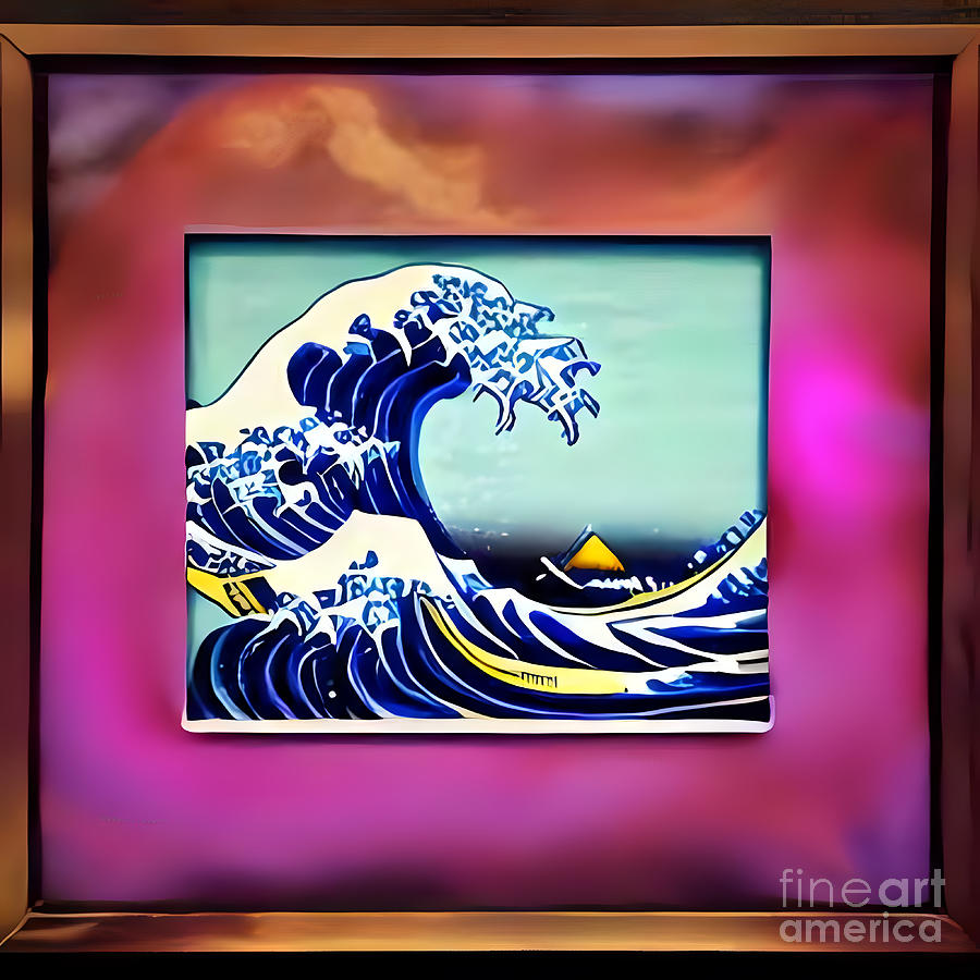 The Great Wave Off Kanagawa A Fusion Of Styles Digital Art By Caleb