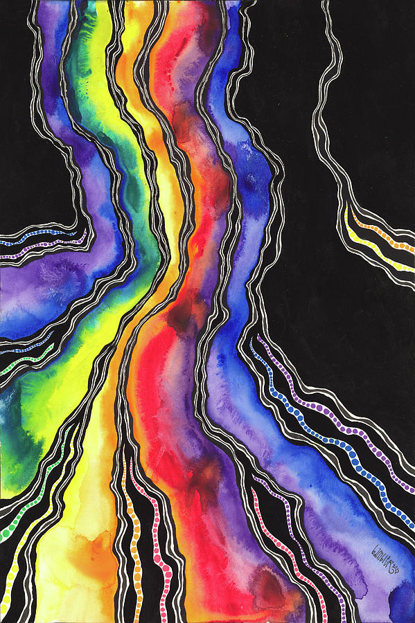 The Mystery Of The Water Rainbow I Unravel Painting By Amber Bambler