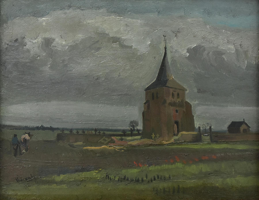 The Old Tower At Nuenen Painting By Vincent Van Gogh Fine Art America